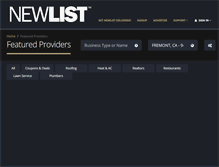 Tablet Screenshot of newlist.com